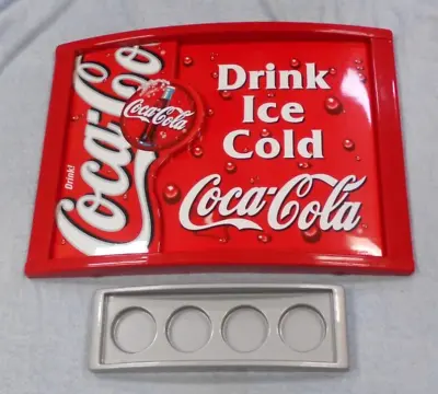 #rr.      Two (2)  Coca Cola Coke Plastic Vending Machine Panels • $250