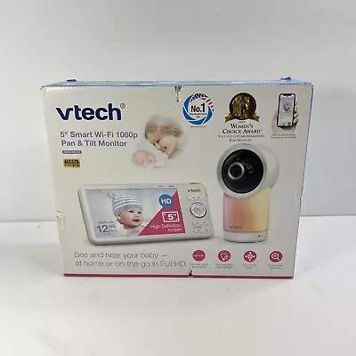 Vtech RM5766HD 5” Voice & Picture Baby Monitor Pan And Zoom Night Light • $39.95