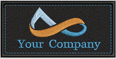 £12.99 • Buy Company Logo Name Patch, Workwear Name Tag, Embroidery Service, Business  Logo