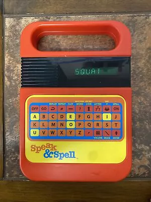 Texas Instruments Speak And & Spell Vintage Talking Toy Learning Game *Tested* • $9.99