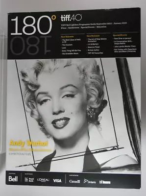 TIFF Magazine 180 Marilyn Monroe Cover Andy Warhol Deepa Mehta Stop Motion Landi • $26.88