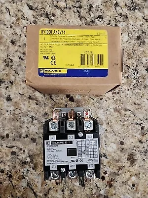 Square D 24V 25 HP Definite Purpose Contactor - 8910DPA43V14 NEW • $43.95