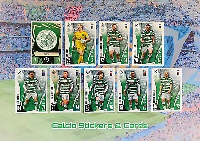 Topps Match Attax 2023/24 2024 Full Celtic Team Set All 9 Base Cards • £4.75