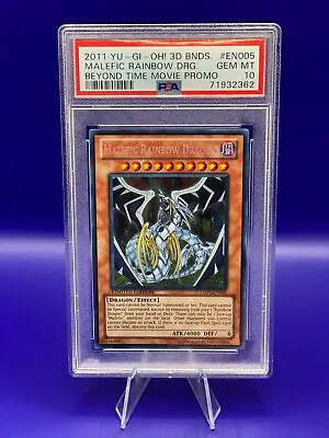 YuGiOh Malefic Rainbow Dragon YMP1-EN005 Limited Edition Secret Rare PSA 10 • $80.86