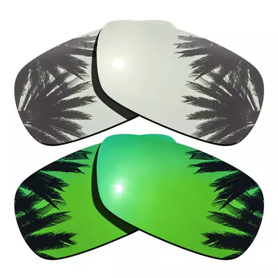 Silver Mirrored&Green Polarized Replacement Lenses For-Oakley Crosshair 2.0 • $29.69