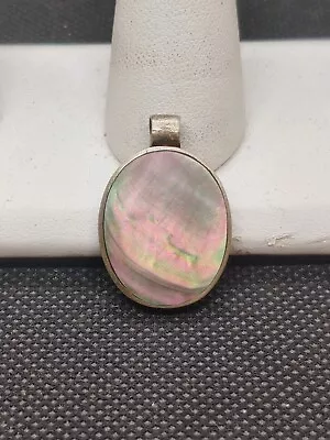 925 Sterling Silver Mother Of Pearl Pendant Sterling Silver  • $20.79
