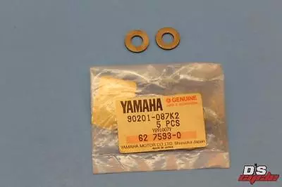 Nos Yamaha Yfm200 Yfm250 Cylinder Head Plate Washer (3ln) Qty2 Part# 90201-087k2 • $4.95