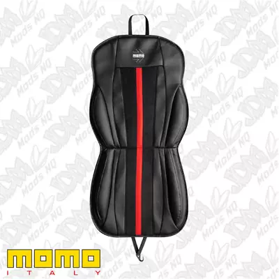 MOMO Stripe Black/Red Seat Cushion Cover SCU03BR • $67.56