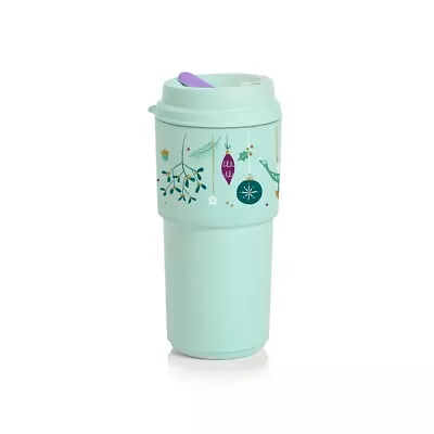Tupperware Shining Traditions Eco+ To-Go 16oz Cup - New - Christmas - Holiday • $10