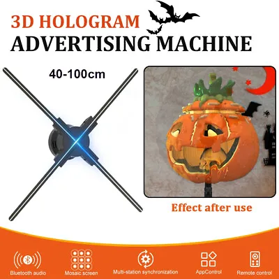 3D Holographic Projector Hologram LED Display Fan Advertising Player Phone APP • $56.39