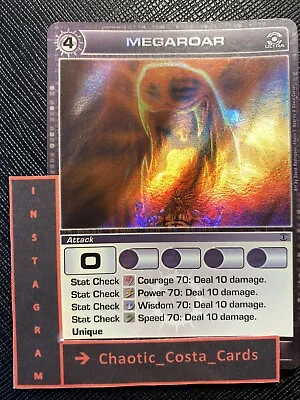 Megaroar - Ripple Foil - Attack Card - Chaotic Card - Ultra - Tcg - Ccg - Nm • $60