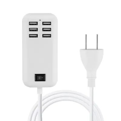 Multi Port USB Charger 6 Ports Wall Adapter Travel Hub AC Power Supply US Plug • $10.93