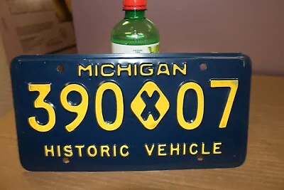 Vintage MICHIGAN HISTORIC VEHICLE License Plate Chevrolet Ford Mopar Hot Rat Rod • $19.95