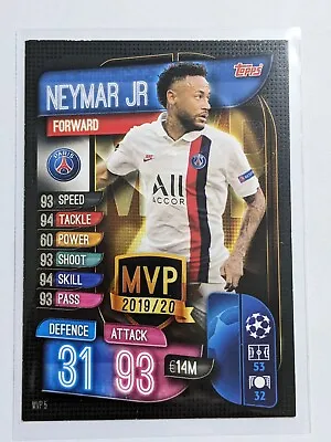 $3.50 • Buy Neymar Jr Topps Match Attax 2019 2020 Paris UCL Champions League PSG # MVP 5