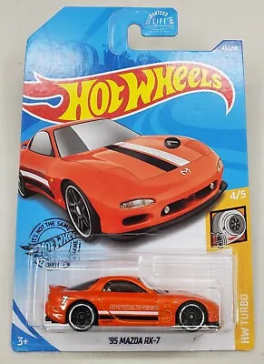 Hot Wheels - '95 Mazda Rx-7 Orange #43/250 Rx7 • $4.46