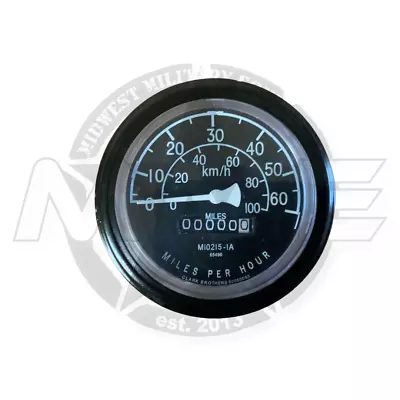 Black Replacement Speedometer Gauge 0-60 MS39021-2 M-Series HMMWV H1 • $69.99