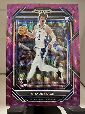 2023-24 Panini Prizm DP Purple Wave Gradey Dick Rookie Kansas Jayhawks #84 • $1.50