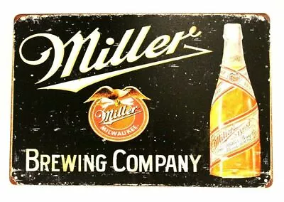 Miller Time High Life Beer Tin Sign Bar Man Cave Vintage Retro Ad Style Look 97 • $7.77