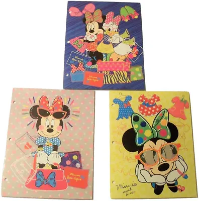 Disney Minnie Mouse Bow-tique 3 Folder Set ~ Minnie Must Haves • $11.99