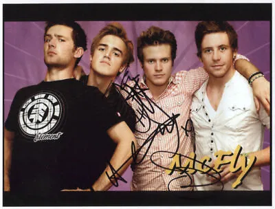 McFly (Band) Fully Signed 8 X 10 Photo 100% Genuine + Hologram COA Harry Judd +3 • £79.99