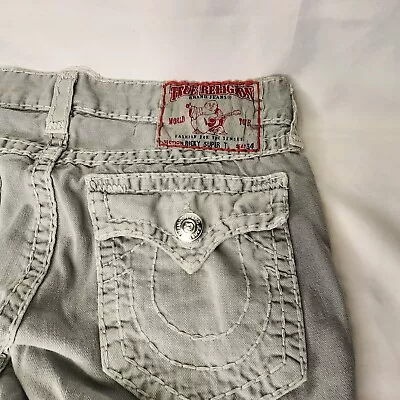 True Religion -  RICKY SUPER T STITCH STRAIGHT JEAN  Stitch Sz- 36 • $72