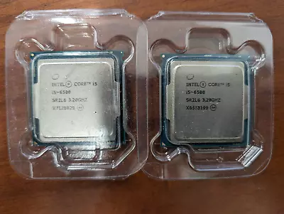 Lot Of 2 Intel Core I5-6500 3.20GHz Quad-Core CPU Processor SR2L6 LGA 1151 • $49.95