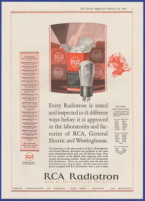 $14.95 • Buy Vintage 1928 RCA RADIOTRON UY-227 Vacuum Tube Radio Ephemera 20's Print Ad