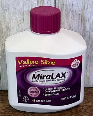 Miralax Gentle Constipation Relief Powder 45 Doses 26.9 Oz • $32