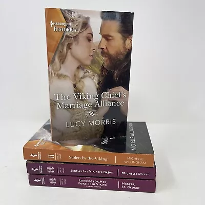 Lot Of 4 Harlequin Viking Historical Romance Paperbacks • $8.99