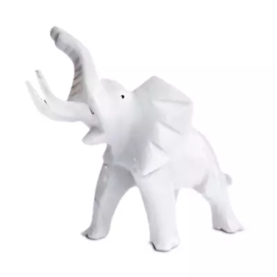 Sculpture Elephant IN Marble White Marble Elephant Sculpture H.9 13/16in • $152.76