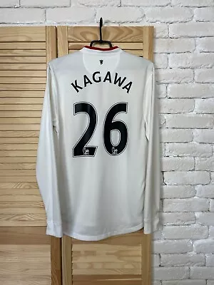 KAGAWA MANCHESTER UNITED JERSEY AWAY FOOTBALL SHIRT LONG SLEEVE NIKE MENS Zs M • $75.65