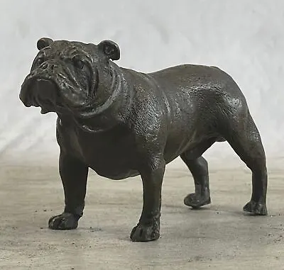 Small English Bulldog Garden Yard Outdoor Indoor Bronze Statue Sculpture Sale • $99.50