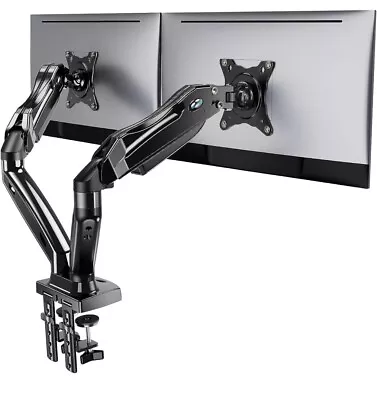 HUANUO Dual Monitor Stand Adjustable Spring Monitor Desk Mount For 13-27 Inch • $45