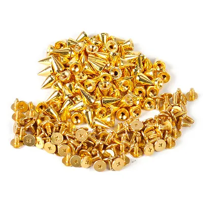 100 PCS Trendy 10MM  Spots Cone Screw Metal Studs Rivet Bullet Spikes • $9.97
