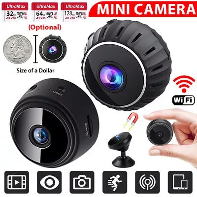 Mini Spy Camera WIFI 1080P HD Hidden IP Motion Night Vision Security Nanny Cam • $15.99