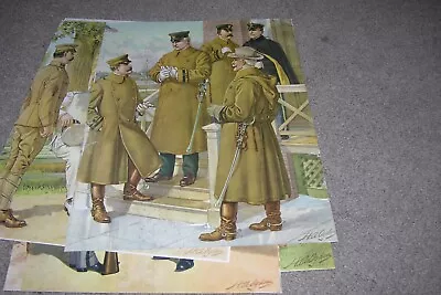 Lot Of 7 HA Ogden US Military Prints Uniforms 10 1/2  X 13  • $9.95