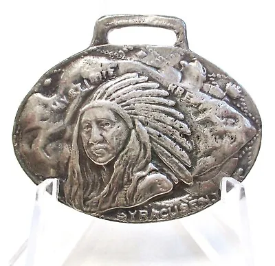 Rare Syracuse Ny 1909 Ka-noo-no Karnival Native American Sterling Watch Fob • $129.99