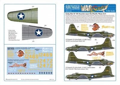 Kits-World 132130 1/32 B-17E Flying Fortress 'Early War B-17E Heavies  • $17.49