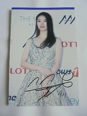 Suzy Bae Miss A 4x6 Photo Korean Actress KPOP Autograph Hand Signed USA Seller D • $14.99