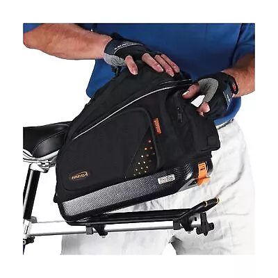 Ibera Bike Trunk Bag - PakRak Clip-On Quick-Release Bicycle Commuter Bag • $79.48