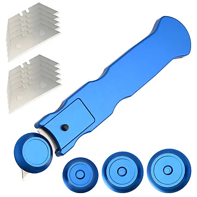 4Pcs Roller Head Box Cutter Wallpaper Utility Knife 10 X Blades Razor Paper Cut • $33.83