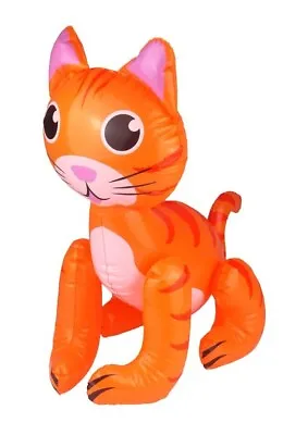 NEW - Ginger Cat 53cm Inflatable - Halloween Party Prop Decoration Pool Summer • £3.39