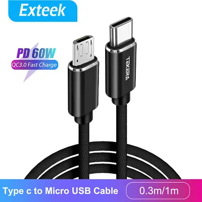 USB Type C To Micro USB Cable USB-C USB C To Micro USB OTG Sync Data Charging • $3.99