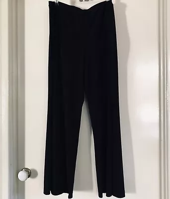 Master & Margarita Size 16 Wide Leg Black Pants Women’s Elastic Waist Flawless • $29.22