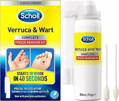 Scholl Verruca & Wart Complete Freeze Remover Kit 80ml • £15.49