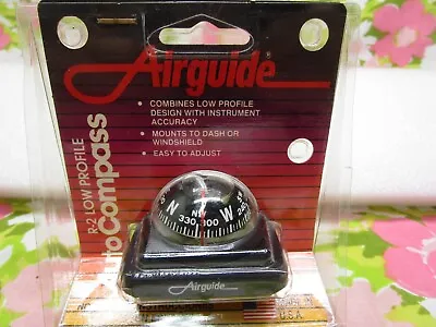 Vintage Airguide Auto Dashboard Compass R-2 Low Profile No1699 • $39.98