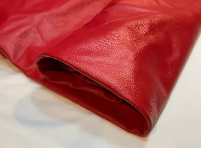 RED Garment Leather OffCuts 30cm By 30cm Motorcycle Upholstery Remnants RATS BUM • $24.99