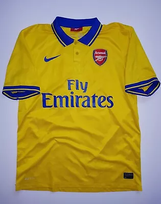 ARSENAL Nike Shirt Jersey Özil Ozil 2013 2014 Yellow M  • $90