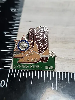 1988 LASD Posse Los Angeles County Sheriffs Deptartment Spring Posse Ride Pin Jx • £14.48