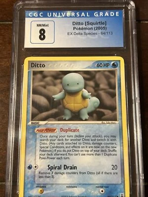 $14 • Buy Ditto [Squirtle] - 64/113 - CGC 8 - EX Delta Species - Non-holo - Pokemon - 2005